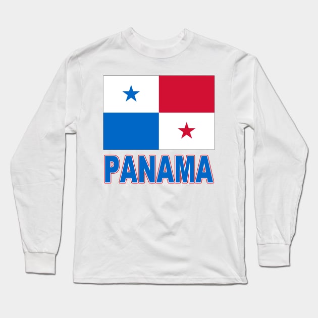 The Pride of Panama - Panamanian Flag Design Long Sleeve T-Shirt by Naves